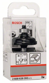 Профильная фреза A 8 mm, R1 4,8 mm, B 11 mm, L 14,3 mm, G 57 mm 2608628393